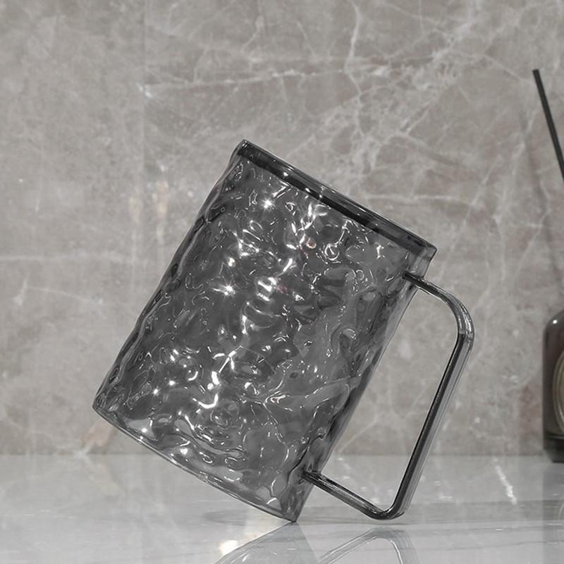 Mundspülbecher im Gletscherstil Transparent Zahnbürstenbecher Leichter Luxus Haushaltswaschbecher Kinderzahnbürstenbecher für Badezimmer