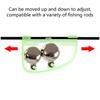 10pcs Glow Night Indicator Double Bells Alarm Fishing Gear Equipment for Lake River Arched Fishing Bells Rod Alarm