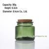 Handmade Glass Candle Holders with Cork Lids - Aromatherapy Jars and Craft Ornaments
