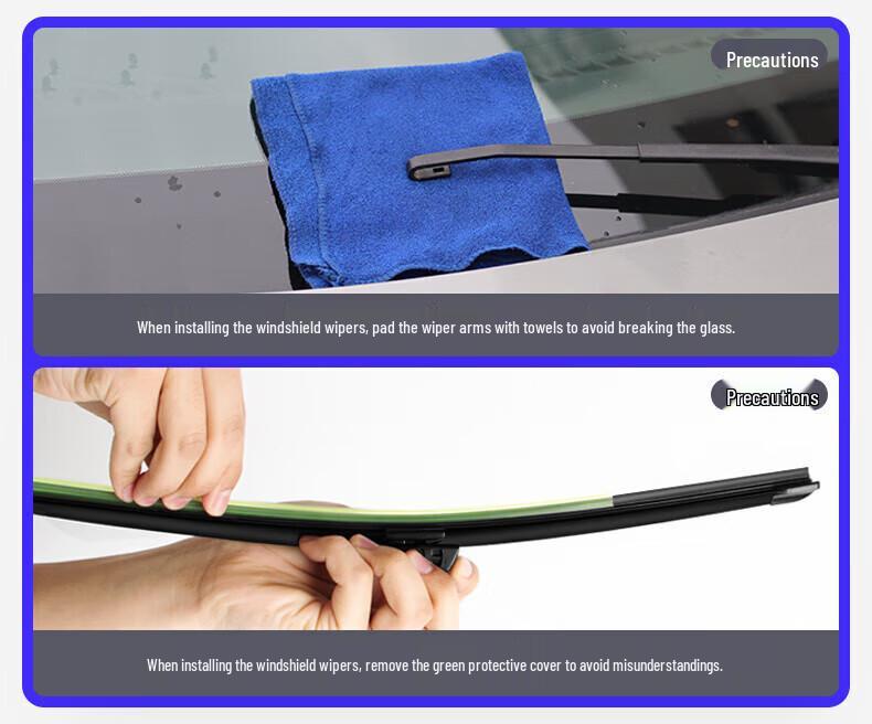 Frameless Wiper Blade - Compatible with Haval H6, Fengjun, Great Wall H2, H9, M4, H5, F7, M6, Big Dog Models