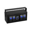 Convenient 4 Gang Rockers Toggle Switches Box with USB Charging Ports for Boats