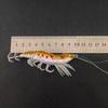 Luminous Squid Fishing Jigs Realistic Glitter Shrimp Sharp Barbed Hooks For Saltwater Offshore Squid Cuttlefish Fishing