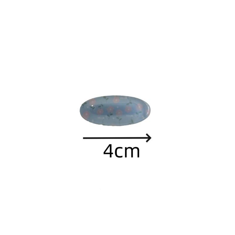 Korean Floral Hair Clip Women Fresh Cute Oval Duckbill Clip Versatile Side Clip Hair Accessories