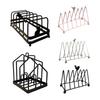 Plate Storage Rack, Durable Iron Dish Display Stand, Anti-Slip Certificates Cookbooks Organizer, for Plates Cutting Boards Tiles Plaques Trays
