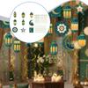 48x Eid Mubarak Spiral Hanging Decor Photo Props, Festive Decoration, Streamers Ramadan