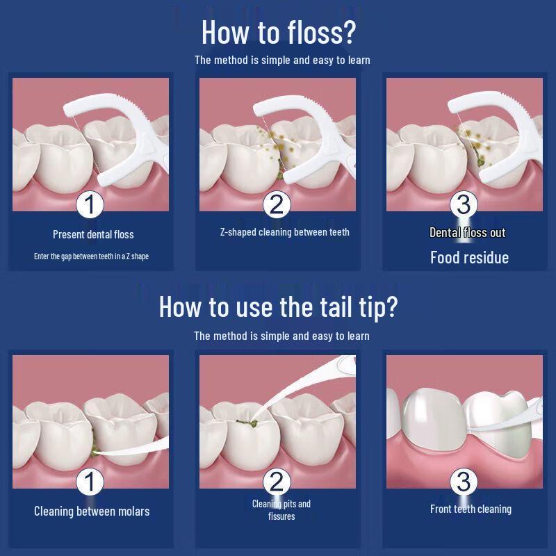 Little Deer Mom Classic Dental Floss Picks