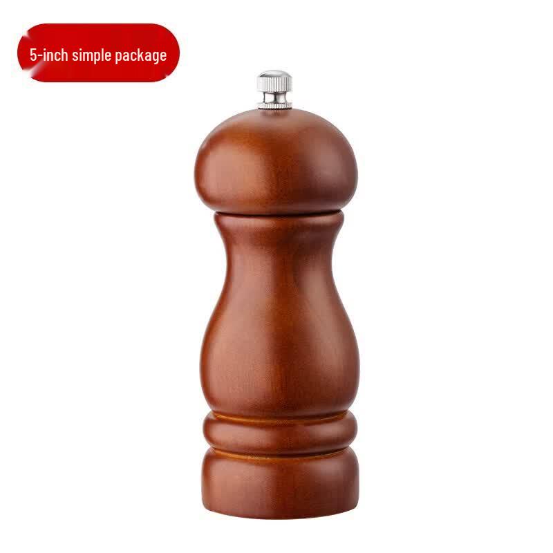 

Abdo 5-inch Wooden Manual Pepper and Salt Grinder