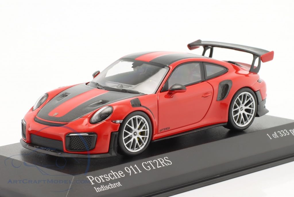 Minichamps Mini Car Porsche 911 GT2 RS 2018 Weissach Package 1/43 (991 II) (Black Stripe) [Item]