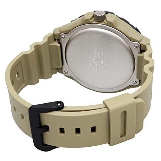 Casio Standard Big Face Quartz Wristwatch MRW-210H-5AV Mens Khaki Overseas Model