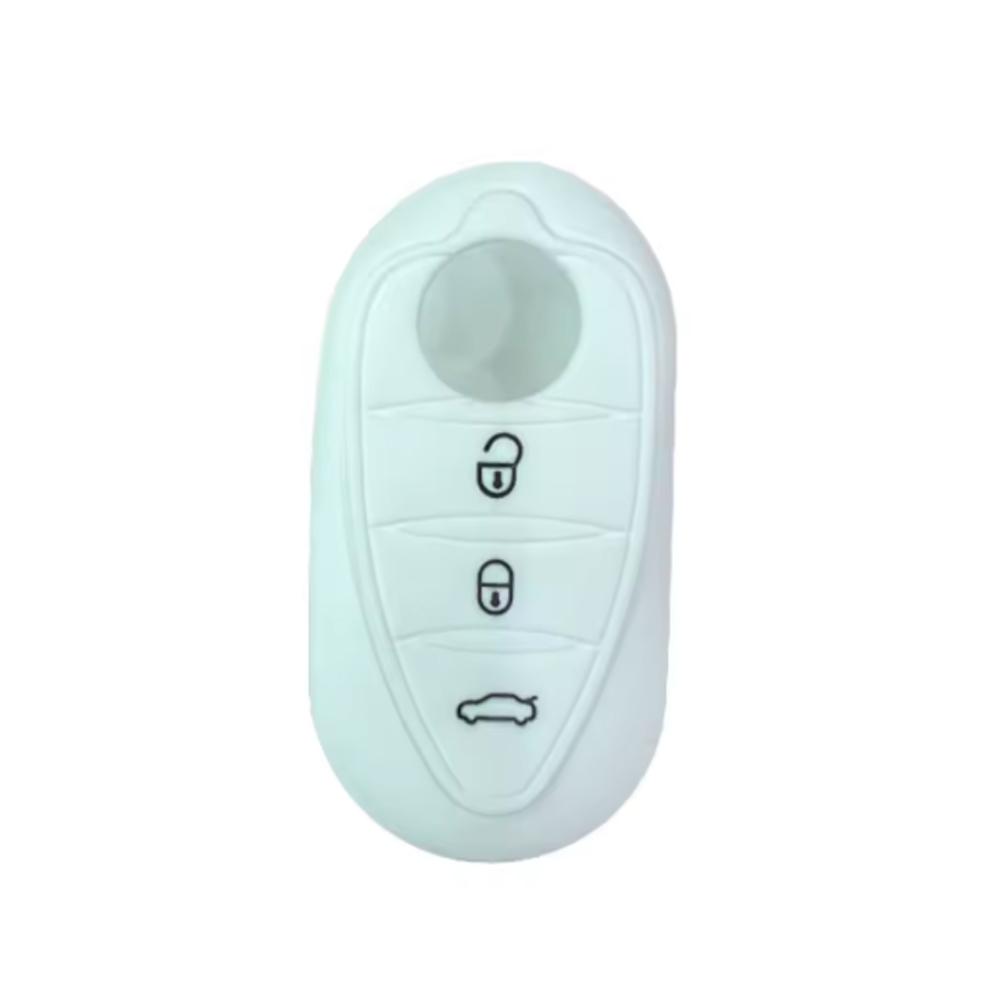 Silicone Key Cover Holder For Alfa Romeo Giulietta Myth Junior 4C Romeo Mito Myth 159 Gto Gta Car Remote Control Car Accessories
