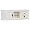 Day and Night - Day and Night Solid White Mango Wood TV Cabinet 120x30x40 Cm