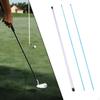 2 pezzi di bastoni per l'allineamento del golf con tubo di stoccaggio per la pratica dello swing completo