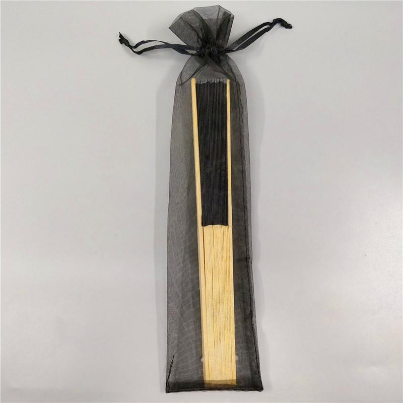 White Handheld Fans Cloth Fans Bamboo Folding Fans for Wedding Decoration, Church Wedding Gifts, Party Favors, DIY Decoration