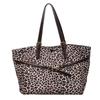 Suede bag women's large-capacity new autumn and winter versatile leopard print shoulder bag student tote bag
