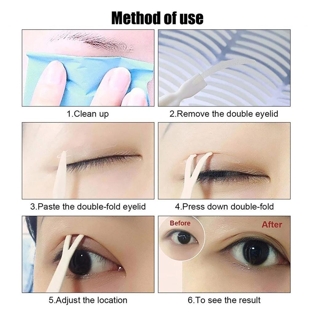 360pcs Lace Eyelid Lifter Tape Roll Lace Mesh S Shape Water Adhesive Eyelid Stickers for Droopy Uneven