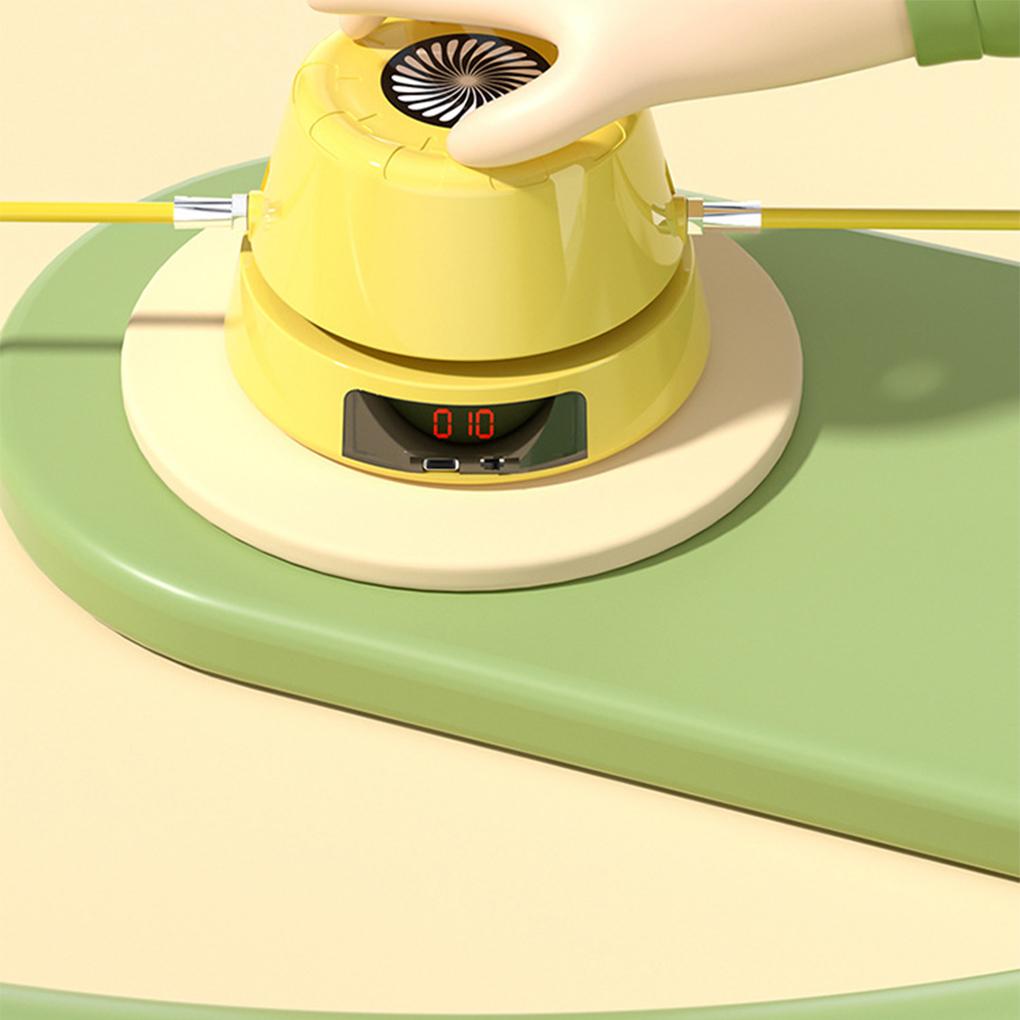 Electric Rope Skipping Machine Exercise Through Play Hands-free 10 Gear Change Key Remote Control