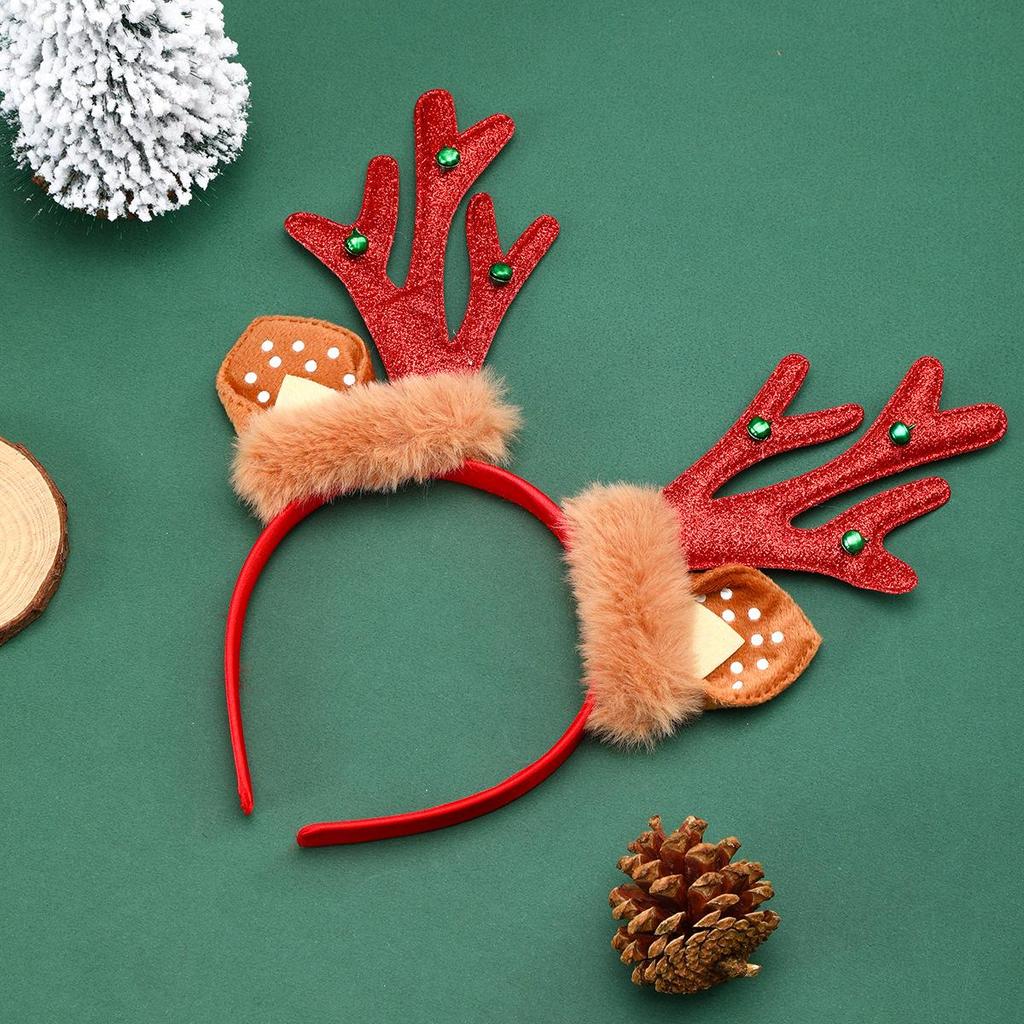 Christmas Antlers Bells Headband for Kids - Party & Gift Decoration Supplies
