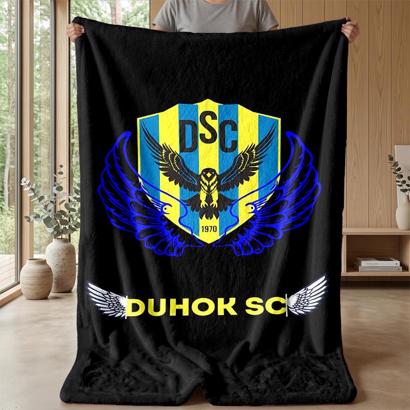 Duhok Sport Club Theme Blanket Soft Flannel Blanket Plush Throw Blanket Cozy Sofa Bed Blanket for Home Decor