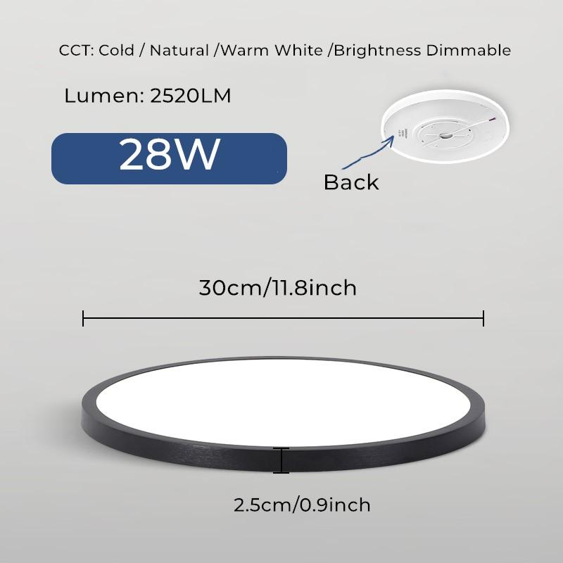Kulaté LED stropní světlo led světla pro pokojovou ložnici Stropní lampy Svítidlo Ultratenké LED stropní světlo pro obývací pokoj