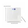 Digital Washroom Scale High Precision with Backlit Display for Dorm Room Ivory White