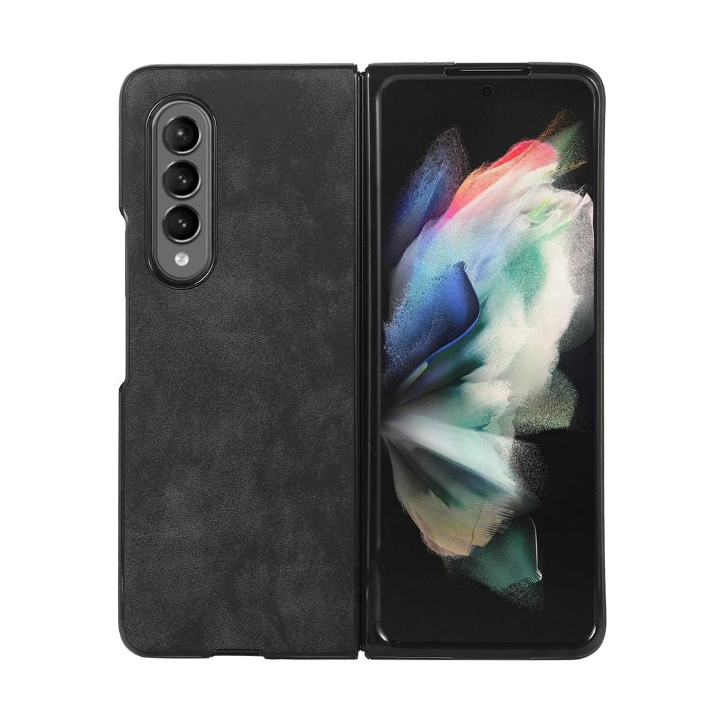 Luksus retro skinntelefondeksel til Samsung Galaxy Z Fold 4-deksel Z Fold 3-deksel Galaxy Z Flip 4-deksel Z Flip 3 Anti-banke mobiltelefon Beskyttende Coque