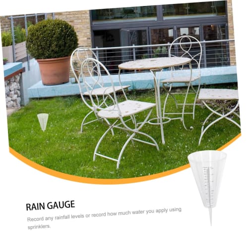 HYTROVE 1pc Rain Glass Measuring Cup Rain Gauge Meter, Meteorological Shape, Garden, Simple, Transparent Meter, Key, Rain Gauge, Measuring Cup, Upgrad