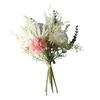 Artificial Flowers Bouquet for Home Party Decoration Wedding Bouquet Flowers Bulrush Silk Hydrangea Fake Flowers