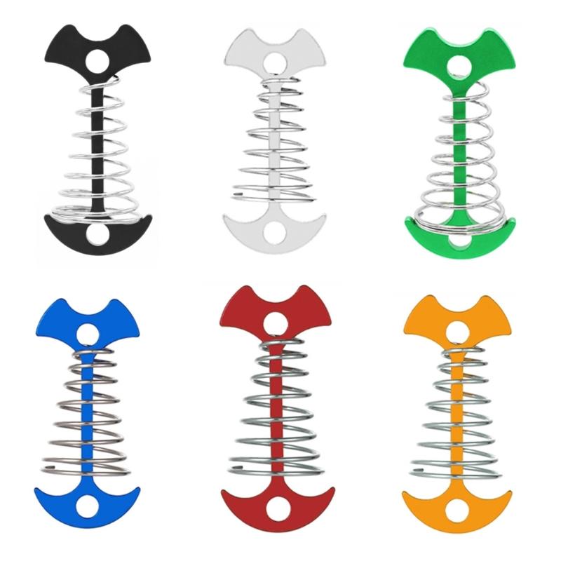 Aluminium Federzeltseil Spannschnalle Versteller Zeltnagel Oktopus Seilhaken Winddichter Oktopus Bodenpflock Zeltpflöcke