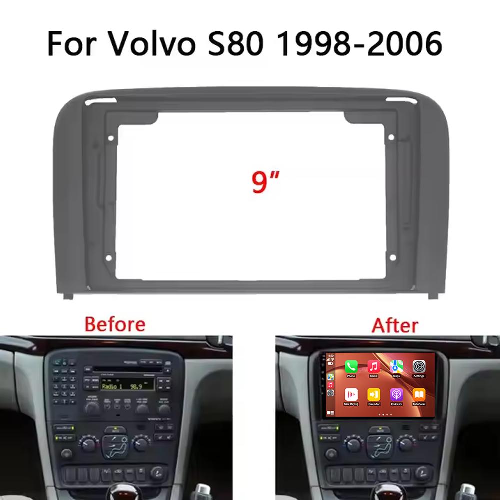 Carplay Android Auto Autoradio für Volvo S80 1998-2006 2 din Multimedia-Player Autoradio Kopfeinheit Navigation Stereo Audio