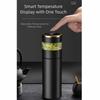 LED Temperature Display Tea Infuser Thermos Separation Strainer Intelligent Vacuum Cup  Travel