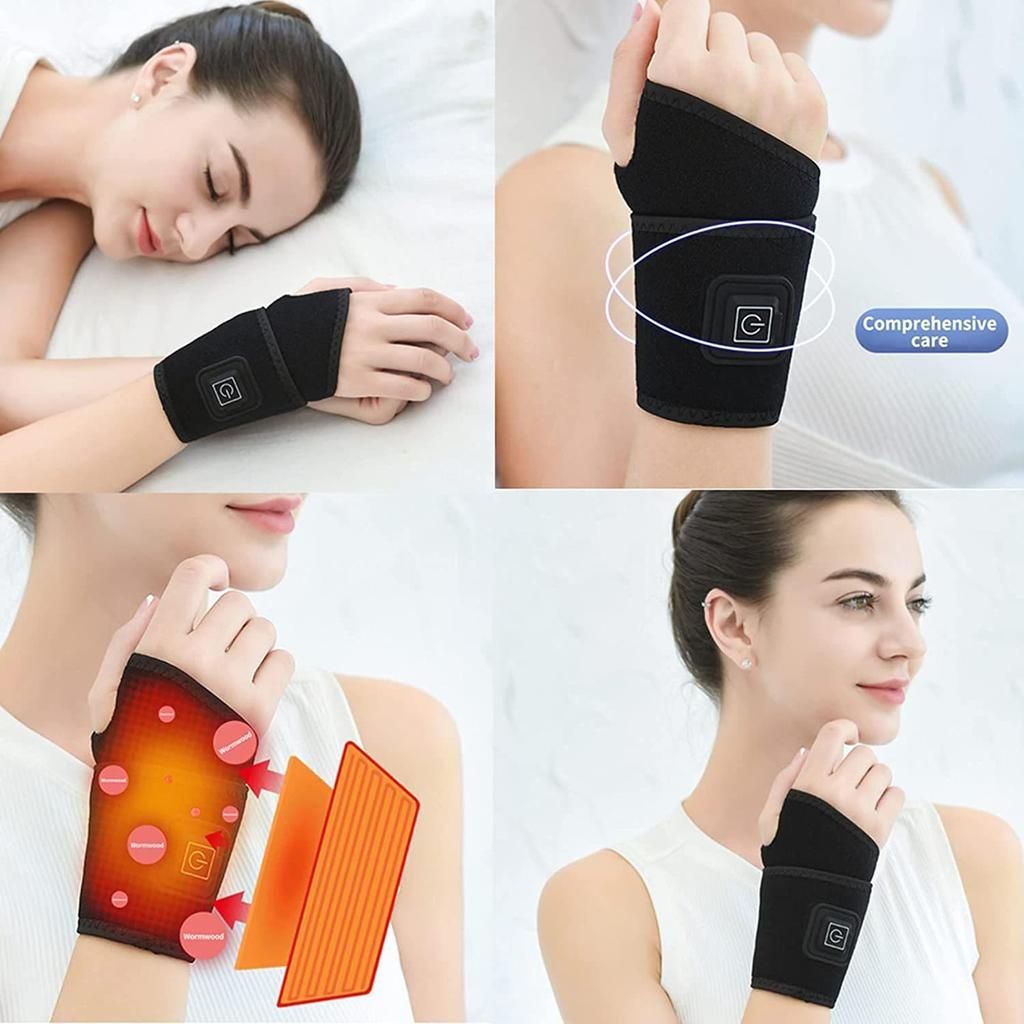 Smart USB Heating Wristband with Three-Speed Temperature Control and Moxibustion Therapy