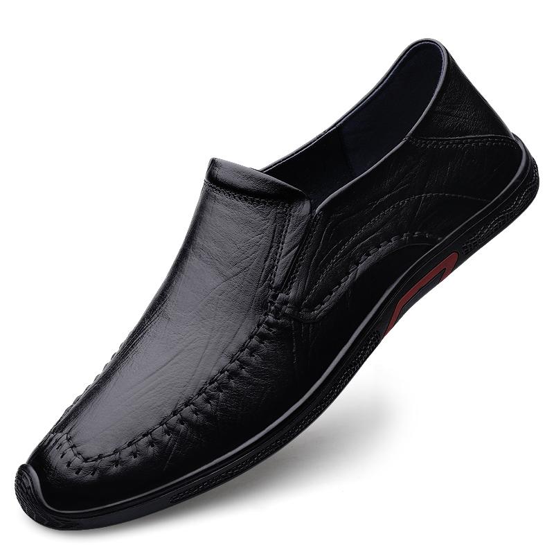 FashionLuxury Leather Shoes Italian Moccasins Formal Driving Shoes Men Loafers Slip On Flats Casual Shoes Men Sneakers Plus Size 37-46