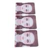 3pcs Makeup Painting Practice Board Reusable Painting Exercise Template Stage Makeup Tool for Home Makeup Painting Red Top Type