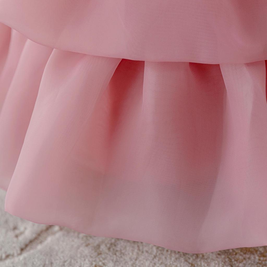 Mädchen- Prinzessinnenkleid 2025: 3D-Blumen-Abendgarderobe für Auftritte, Rezitale und Laufstegveranstaltungen.