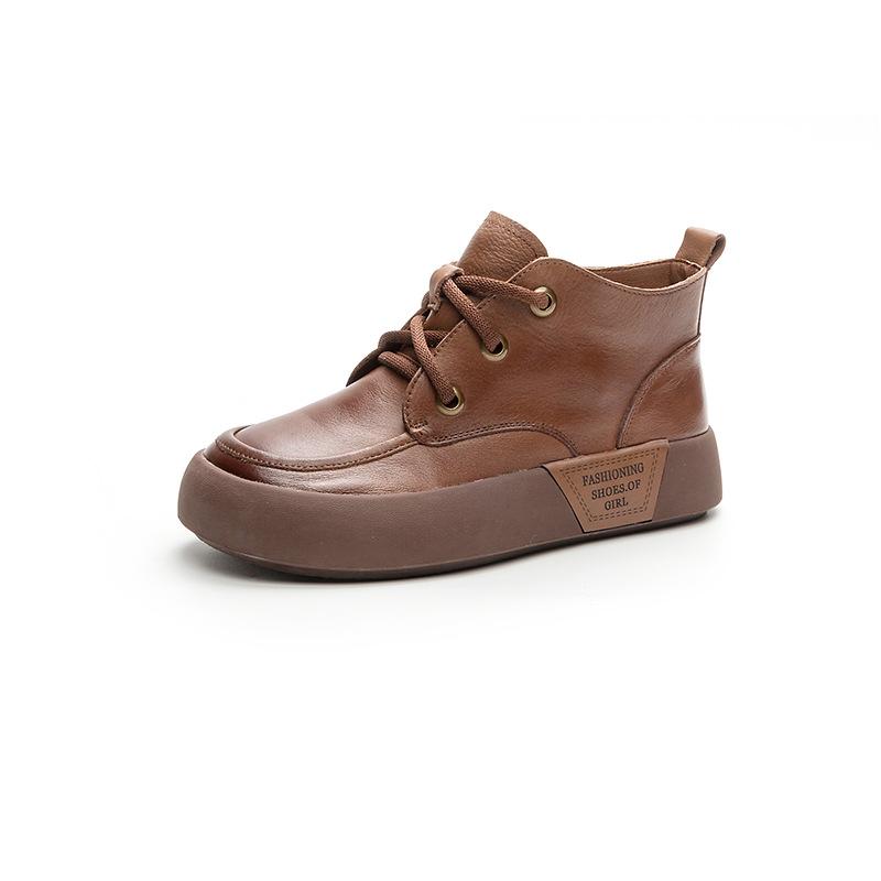 

Ботинки Ботинки Martin на толстой подошве Винтажные повседневные короткие ботинки 40 коричневый