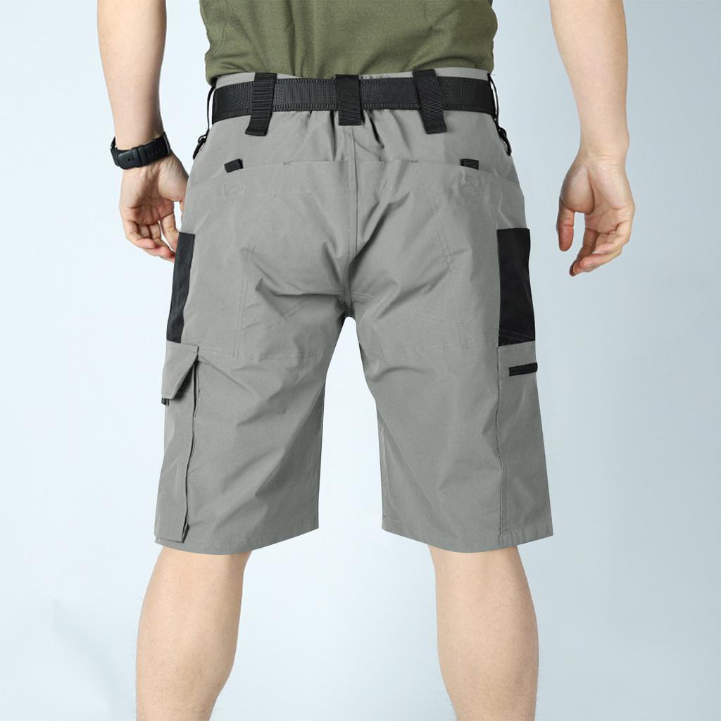 Men's Belted Multi Pocket Shorts Outdoor Casual Sportswear Shorts
