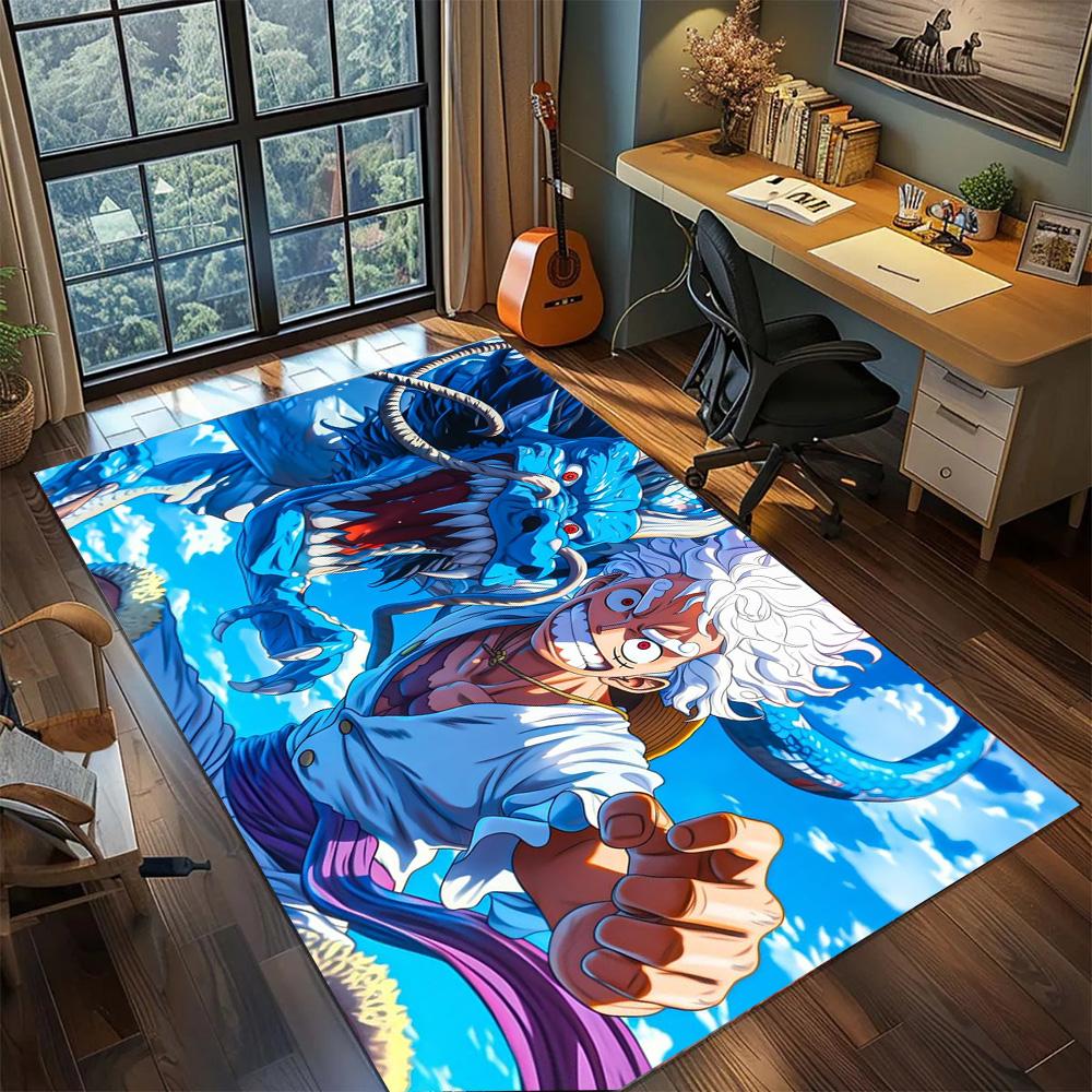 Luffy Non Slip Bedroom Ornament Carpet Rug, Washable Large Area Floor Mat Gamer Room Home.-TING