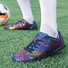 Fashion Men's Soccer Shoes TF Non-Slip Turf Soccer Cleats Lace Up Training Shoe Ultralight Sneaker Light Low Top Football Boots 35-45