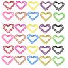 20pcs Color Love Paper Clip Metal Heart Shaped Back Needle Cute Special Shaped Office Paper Clip Binding Stationery
