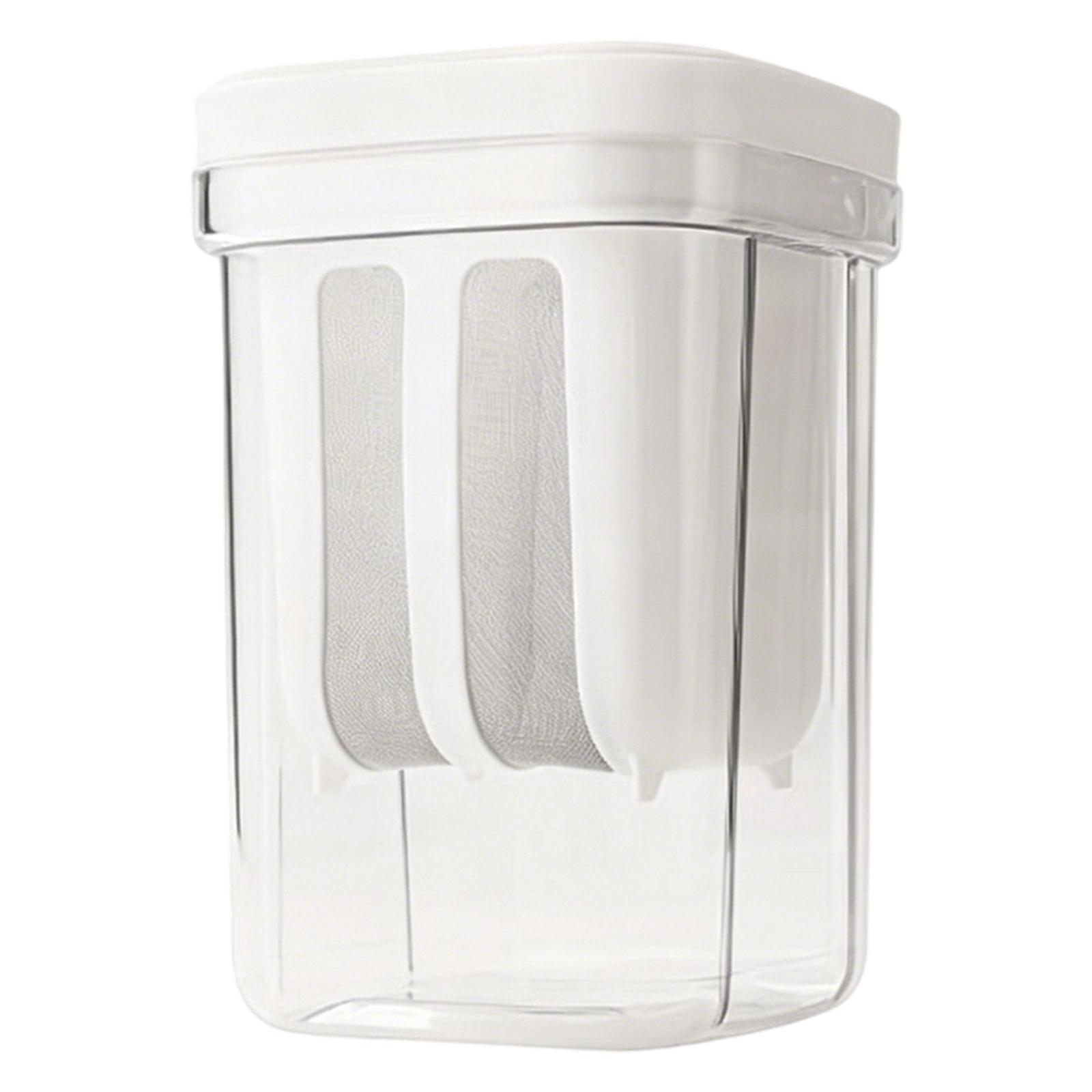 Yogurt Strainer with Lid Yoghurt Filter Reusable Whey Separator Stainless Steel Mesh for Making Thick Greek Yoghurt Soybean Milk