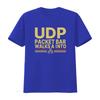 Retro Style UDP Packet Bar Walks A Into Print T Shirt for Men Vintage Washed Stylish Breathable Casual Homme Graphic Fashion