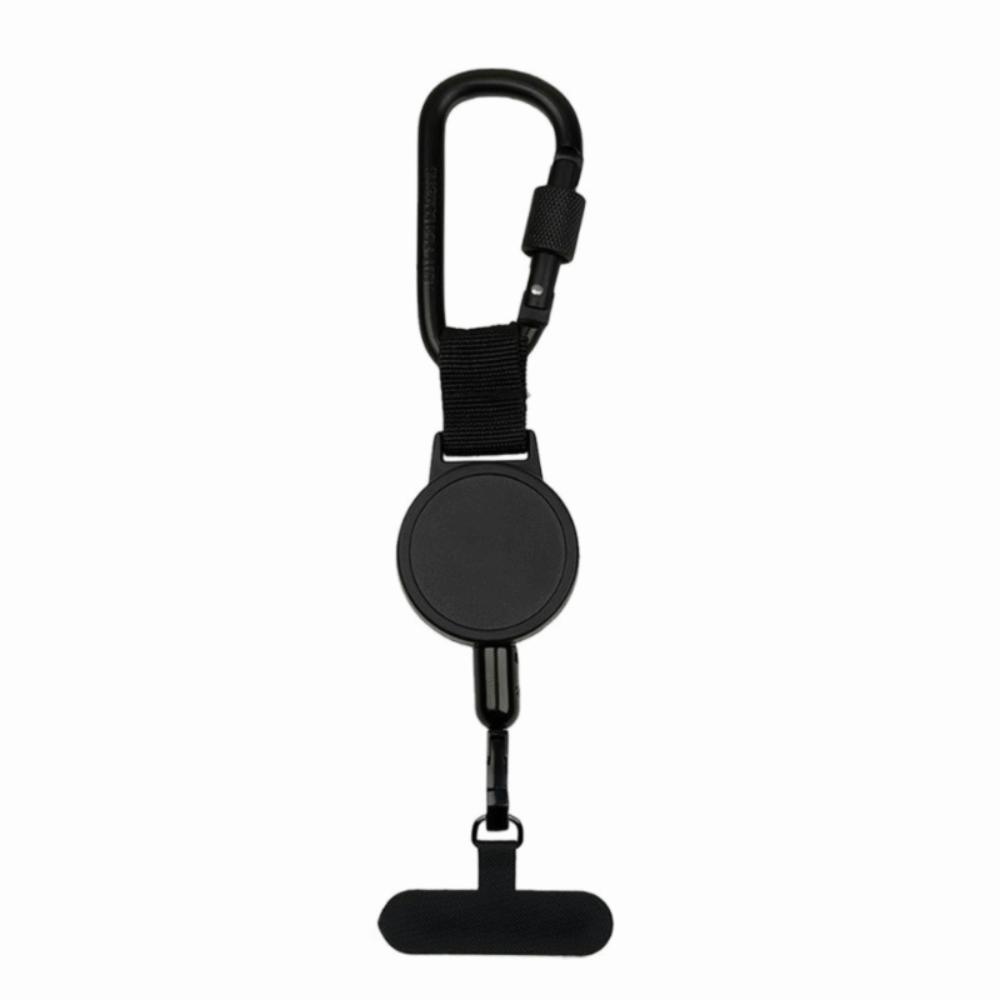 Heavy Duty Retractable Phone Lanyard Steel Cable 360 Rotation Retractable Cellphone Strap Retractable Design Belt Clip