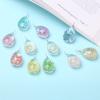 Direct Sales Hand-Wound Water Drop Dried Flower Pendant Dried Flower Plant Specimen Glass Creative Simple Necklace Pendant