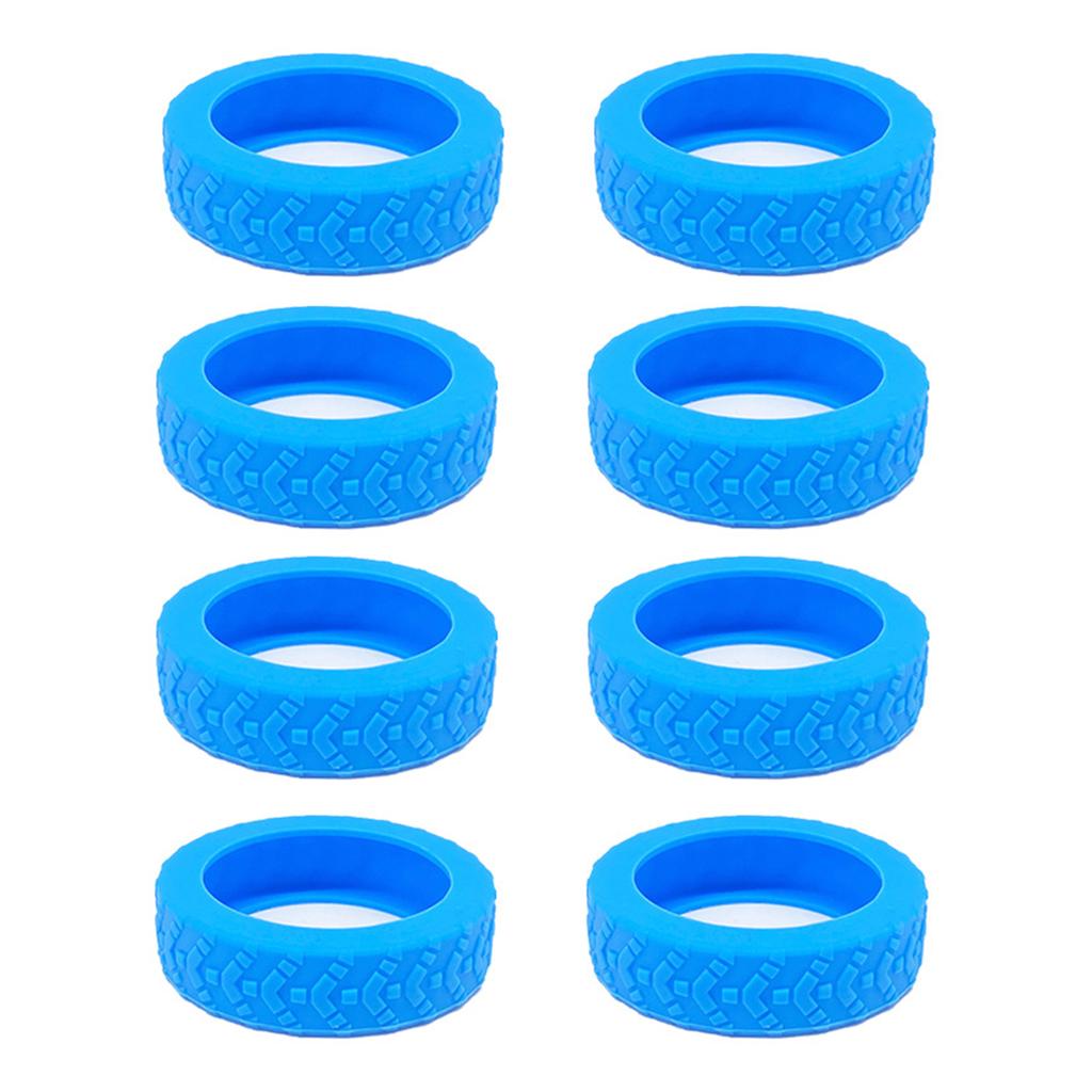 8pcs Universal Luggage Suitcase Wheels Silicone Wear Resistant Trolleys Case Caster For Suitcase