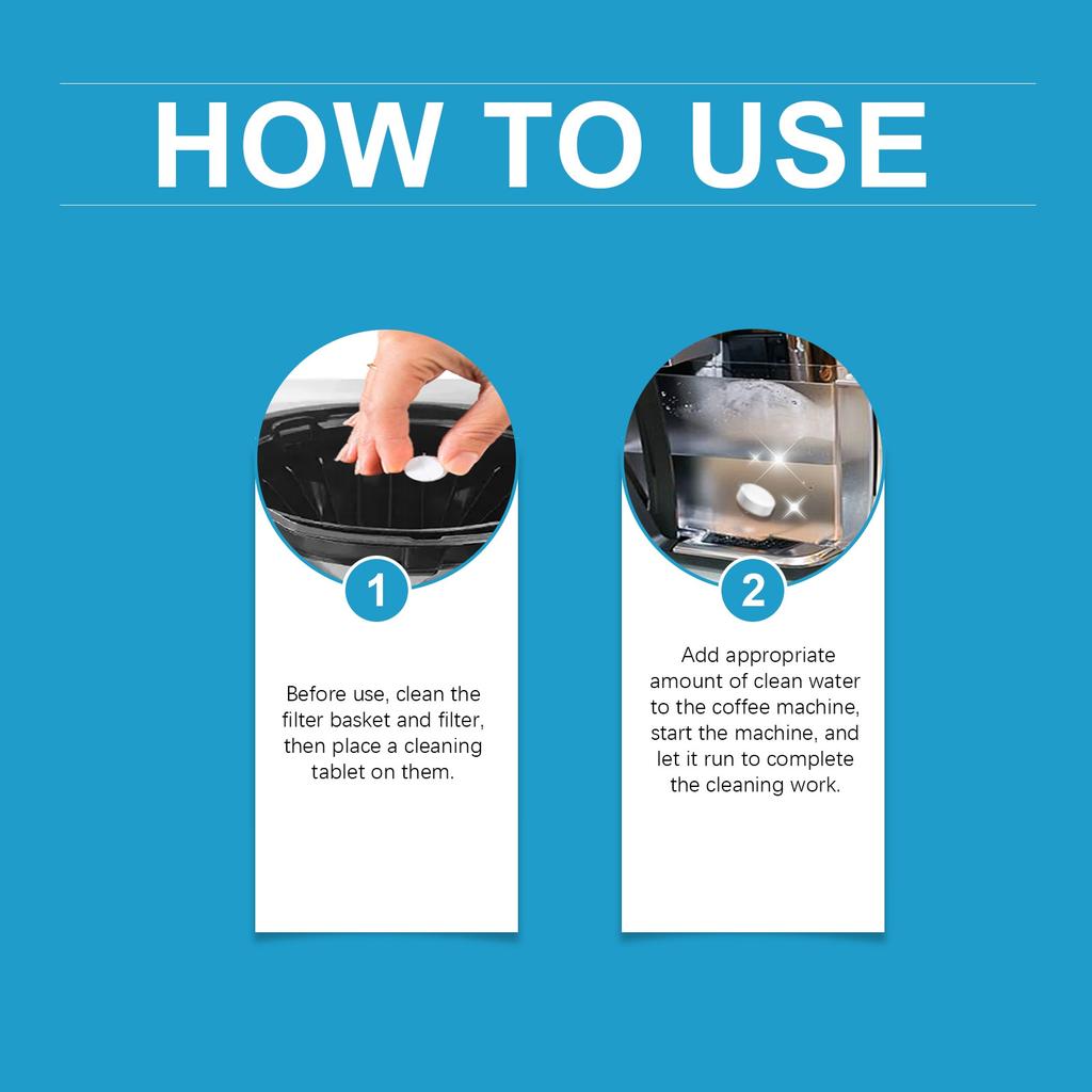 Coffee Machine Descaler Cleaner Tablets Coffee Machine Descaler,Coffee Maker Cleaner For All Single Use Coffee And Espressos Machines