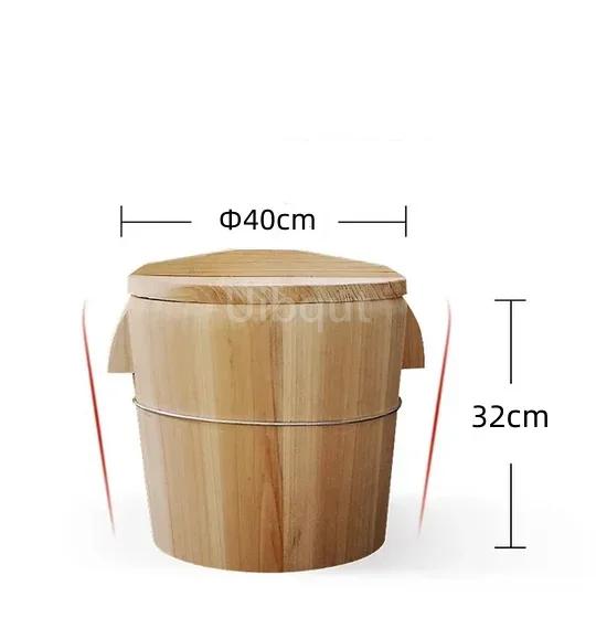 Bamboo Steamer Steamed Rice Wooden Barrel Rice Steamer Dim Sum Dishes Fish Vegetables Food Kitchen Ware Steamer Basket