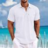 Men S Casual Short Sleeve Collared Shirt 13 Colors Eu Size
