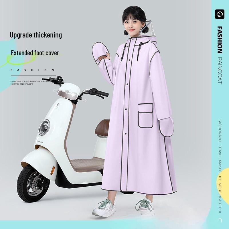 Full-Length Rainproof Poncho for Electric Car, Bicycle Riding - Unisex Adult