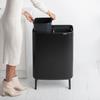 BRABANTIA Poubelle Bo Touch Bin Hi 2 Seaux 2 X 30 L Noir