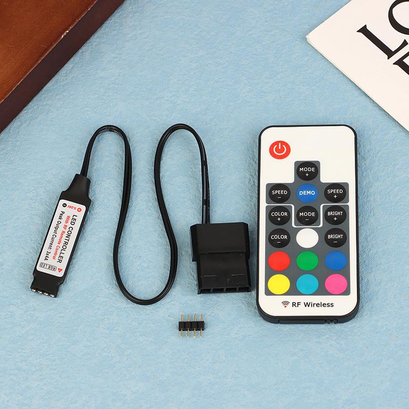 Kontroler RGB SATA Molex 5V 3Pin 12V 4Pin Do Obudowy Komputera Wentylator Chłodzący CPU Do Pasków LED RGB WS2812B SK6812